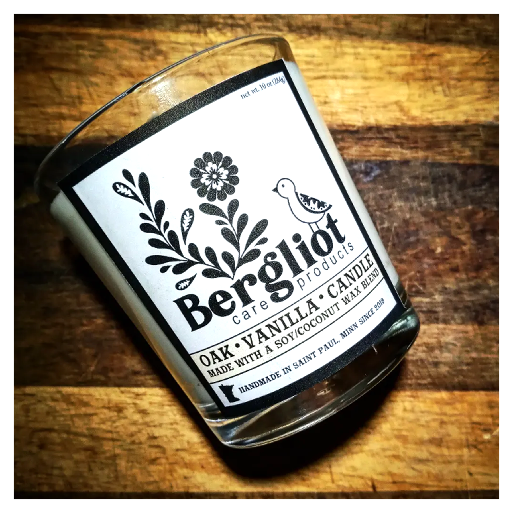 Vanilla • Oak • Candle 10oz | Bergliot Care Products